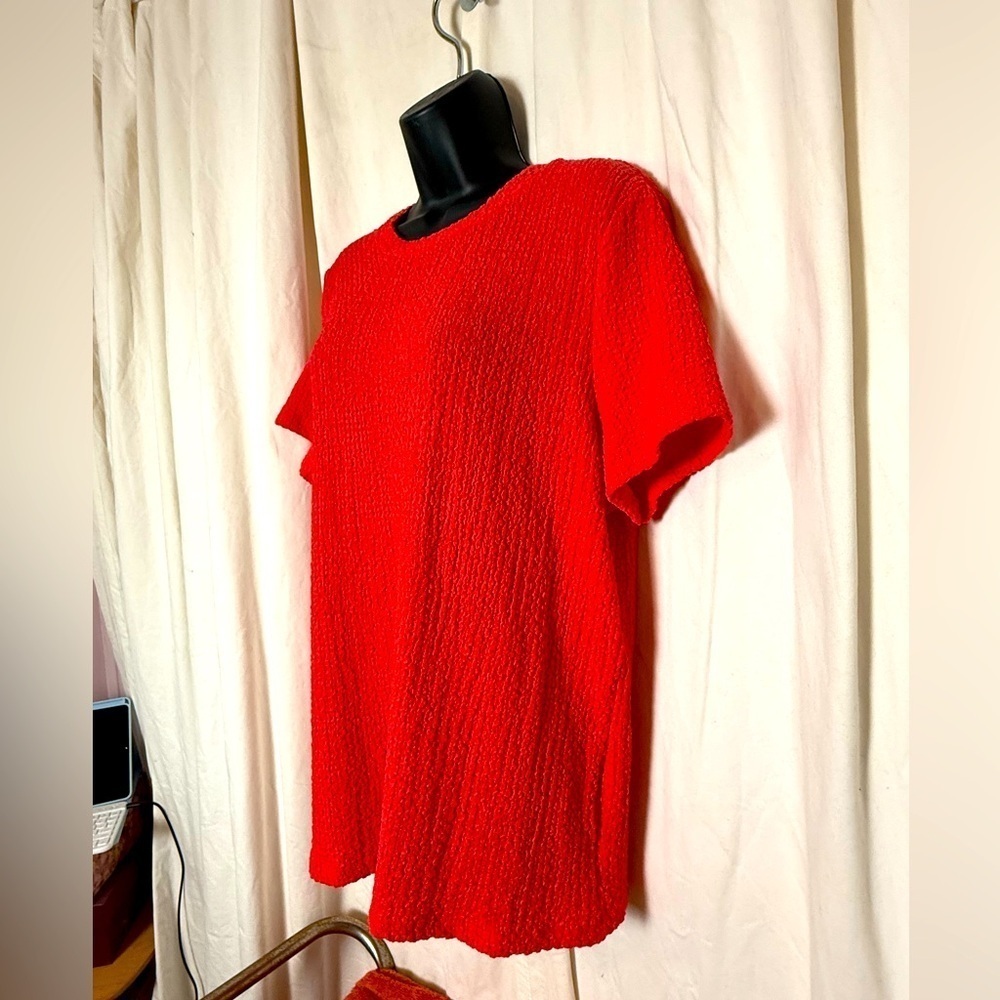 Time & Tru Lot Of 3 Womens Sz XXL (20) Stretchy Comfy Poly Short Sleeve Blouses